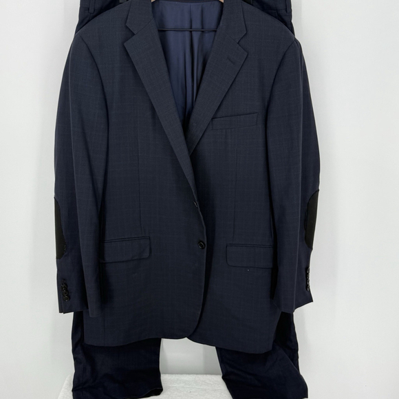 Hickey Freeman Loro Piana Tasmanian Super 150 Full Suit 46L 40x30 Pants Jacket